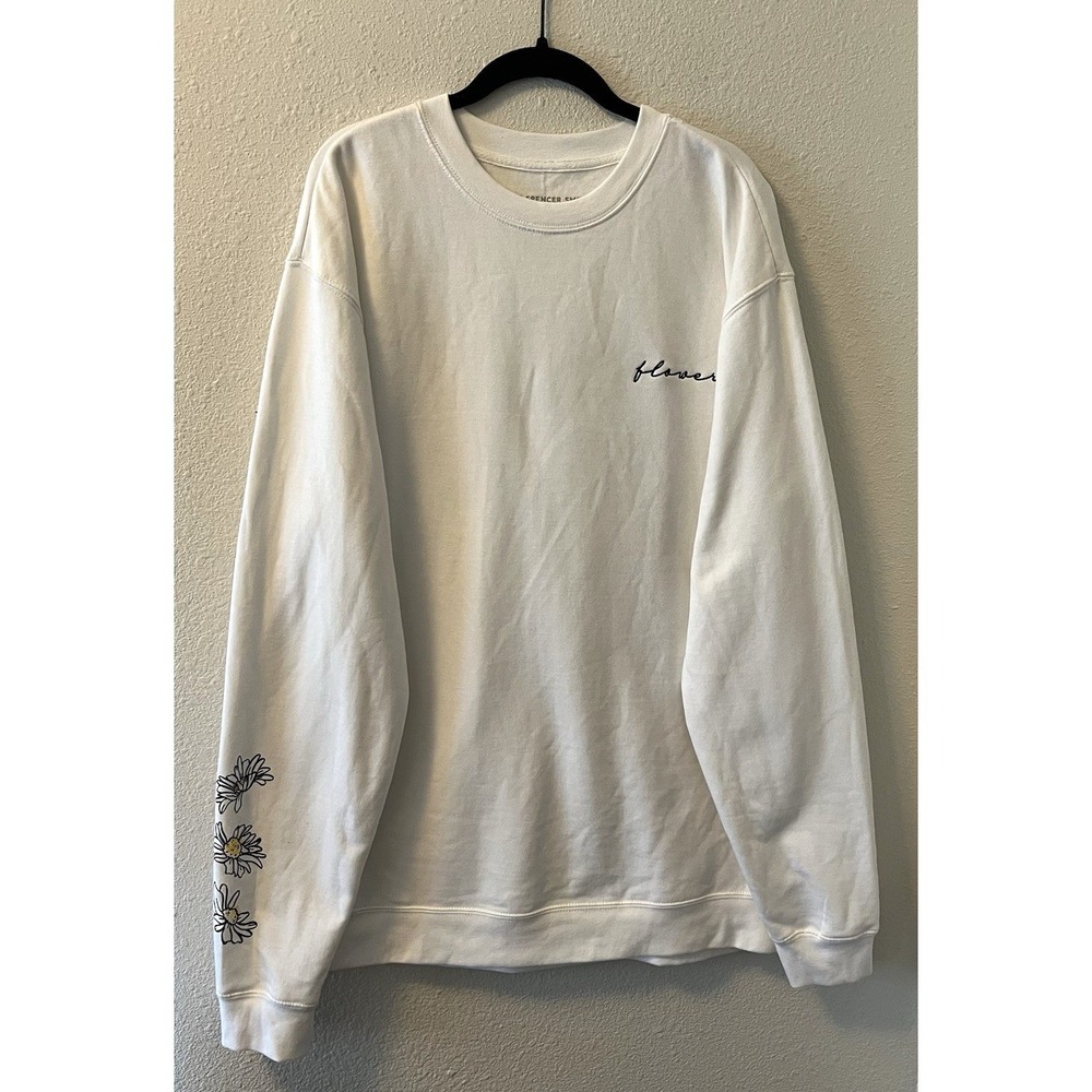 Lauren Spencer Smith Merch Sweatshirt Size XL Long Sleeve Music White Flaws